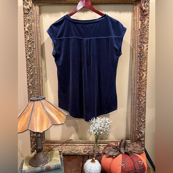 Velvet Navy Blue T shirt - Picture 5 of 6